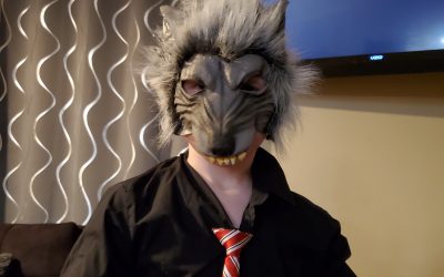 Werewolf in fancy business clothing